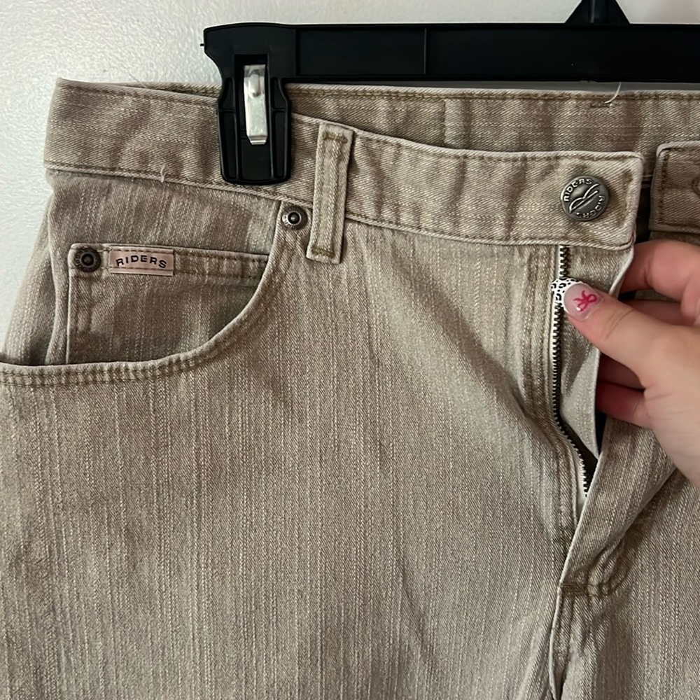 Vintage riders tan jeans, size 12P
